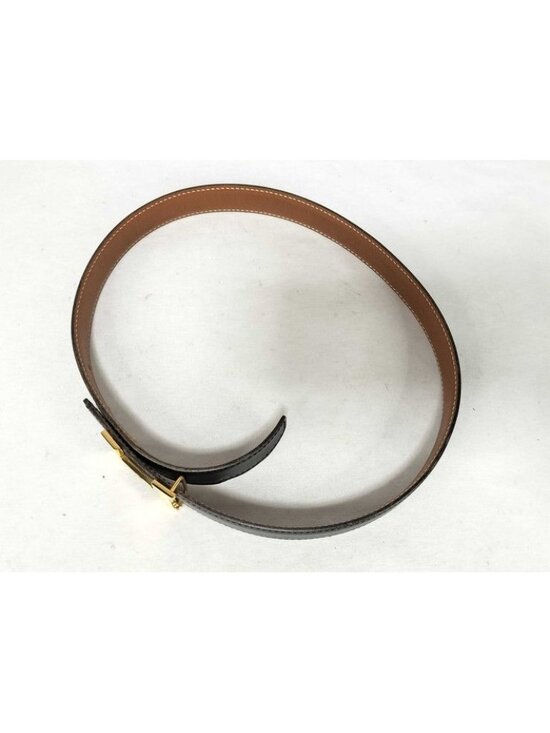 Hermes Belt Mini Constance Black Gold Leather Hhardware main image 8